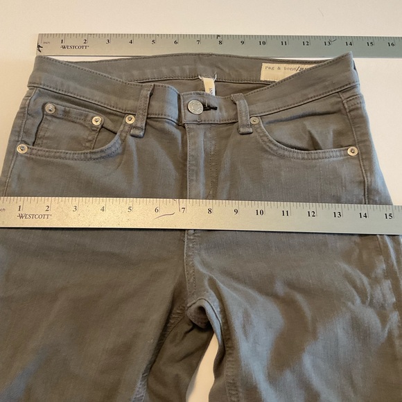 Rag & Bone Jeans, Grey, Mid Rise, Skinny, 5-Pocket, With Stretch, Size 26 - Picture 13 of 16